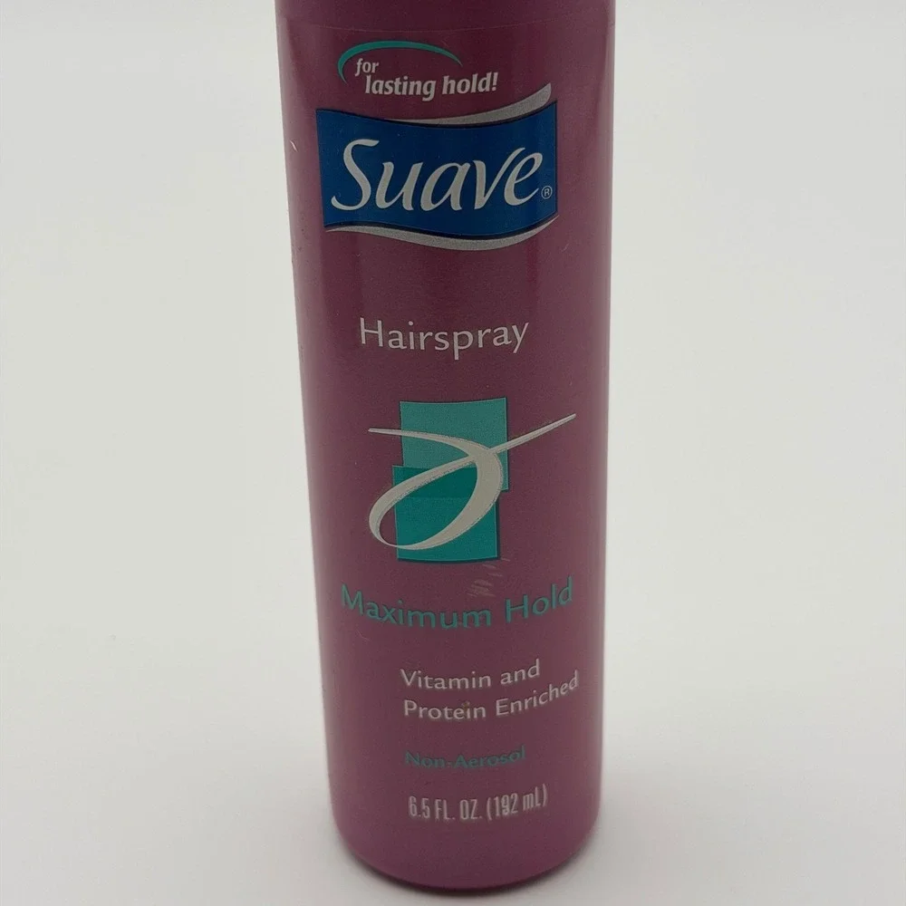 Suave Maximum Hold Non-Aerosol Hairspray Vitamin Protein Enriched 6.5oz‎ Purple